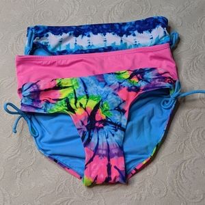 NWOT JUSTICE 3 SWIM SUITS BATTOM SZ18